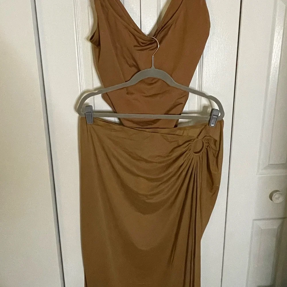NWT Skims Mesh Cover Ups Sarong Skirt Swim in Almond Size 3X